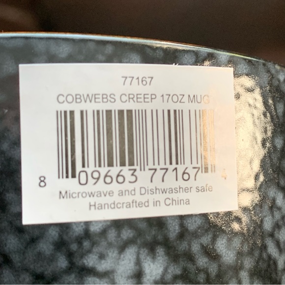 Cobwebs Creep Trick or Treat Spider Web 17oz Halloween Mug - Picture 7 of 9